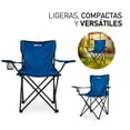 thumbnail image 3 of Sillas Camping y playa Duralife Plegable Portatil 2 Piezas Azul, 3 of 7