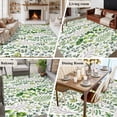 thumbnail image 5 of Green Leaves Area Rugs 5'x8', Washable Small Throw Rugs for Classroom Bedroom, Elegant Pastoral Summer Botanical Leaf Indoor Outdoor Rug Non-Slip Low Pile Carpet Runner Reversible Floor Mats, 5 of 8