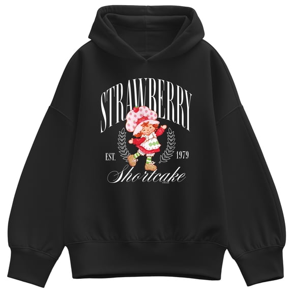 Strawberry Shortcake - Collegiate - Women's Oversized Fleece Hoodie Sweatshirt
