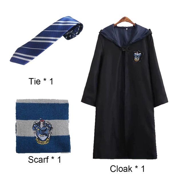 Disfraz De Harry 3pcs Set Cosplay Disfraces Disfraz de Halloween Talla infantil (M Ravenclaw) Tmvgtek libre de BPA
