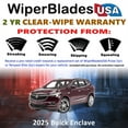 thumbnail image 2 of 2025 Buick Enclave Beam Wiper Blades Wipers w/2yr Warranty (Set of 3) w/Rear Wiper (WiperBladesUSA), 2 of 5