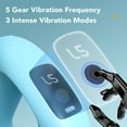 thumbnail image 3 of Electric Body Massager Ring, Rechargeable Deep Tissue Handheld Back Massager Muscle Massage Gun Multifunctional Multi Mode Vibration  for Arm Blue,Purple,, 3 of 7