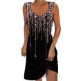 thumbnail image 1 of Penkiiy Été Dresses for Women 2024 Décontracté Mince Ample Couleur Unie Col Rond Tempérament Élégant Licou Dresses Multicolore, 1 of 5