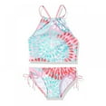 thumbnail image 1 of Girls Bikini 2-Piece Swimsuit UPF 50+ Beach Sport Halter Bathing Suits, 1 of 3