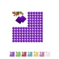 thumbnail image 4 of 100pcs Square Aluminum Foil Wrappers Colorful Package for Sweets Candy Chocolate Lollipops, 4 of 9