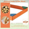 thumbnail image 6 of Gymax Kids Wooden Backyard Sandbox W/ Built-in Corner Seating Kid's Outdoor Furniture, 6 of 9