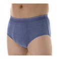 thumbnail image 1 of Lot de 3 Culottes de Contrôle de Vessie pour Hommes, Super Absorbantes, Lavables et Réutilisables, Gris, 3X (Taille 46-48), 1 of 5