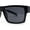 Matte Black B/W Flag - Black, variant on Locs Patriotic USA Flag Print Arm Flat Top Manly Sunglasses Matte Black Color Flag - Blue Mirror