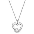 thumbnail image 4 of Sterling Silver CZ Antiqued Mother Of The Groom 18in. Necklace and Pendant, 4 of 7