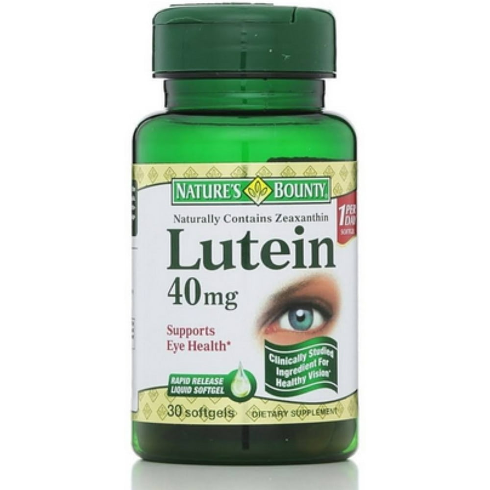 Nature's Bounty Lutein 40 mg Softgels, 30 ea (Pack of 6)