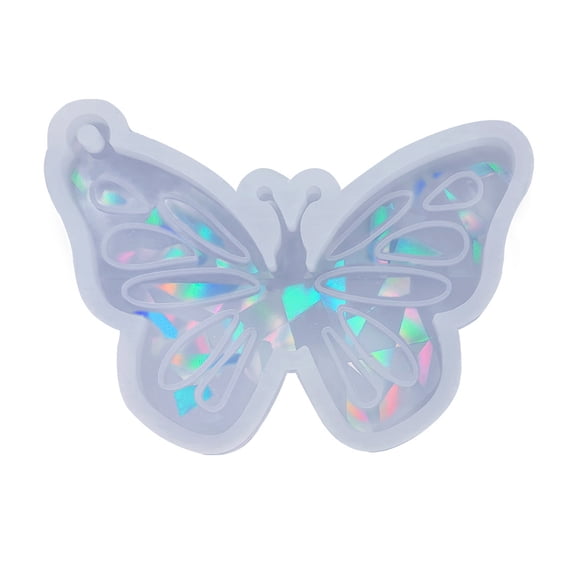 Jewelry Casting Molds Silicone Pendant Resin Mold with Hangings Hole,Butterfly-Resin Earrings Mold