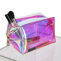 Holographic TPU Makeup Bag Travel Toiletry Cosmetic Bag Organizer
