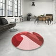 thumbnail image 4 of Ahgly Company Machine Washable Indoor Rectangle Transitional Light Coral Pink Area Rugs, 4' x 6', 4 of 7