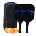 thumbnail image 3 of Juego de 2 Pickleball Raqueta Pickleball Raqueta Pickleball Advanced Carbon Estilo D Cola Paletas de pickleball, 3 of 8