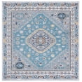 thumbnail image 2 of SAFAVIEH Bayside Sherwood Oriental Polyester Area Rug, Blue/Gray, 6'7" x 6'7" Square, 2 of 11