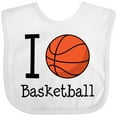 thumbnail image 3 of Inktastic I Heart Basketball Boys or Girls Baby Bib, 3 of 4