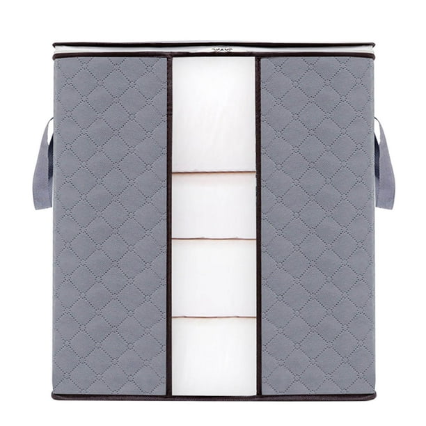 Xihbxyly Bolsa de Almacenamiento para Colchas, Organizador de Ropa de Gran Capacidad, Tela Transpirable, Diseño de Cremallera Reforzada, Fácil de Levantar y Mover, Ideal para Guardar En Armarios o Do