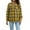 Yellow, variant on Honeeladyy Womens Long-Sleeve Classic-fit Lightweight Plaid Flannel Shirt Black XL