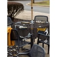 thumbnail image 5 of Outdoor Tablecloth with Umbrella Hole for Patio/Picnic/Party/Camping, Cartoon Tractor Waterproof Table Cloth Square Cover Washable, Cute Grey Digger Shovel Truck Car Black (60"x 60"), 5 of 8