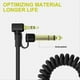 thumbnail image 3 of Cable de Extensión de Audio de 3,5 mm Macho de 3,5 mm A Macho de 3,5 mm o Cable de Extensión Macho de 6,5 mm para Dispositivo Jack de 3,5 mm Negro, 3 of 5