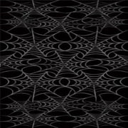 Silver Webs 54" x 108" Plastic Tablecloth