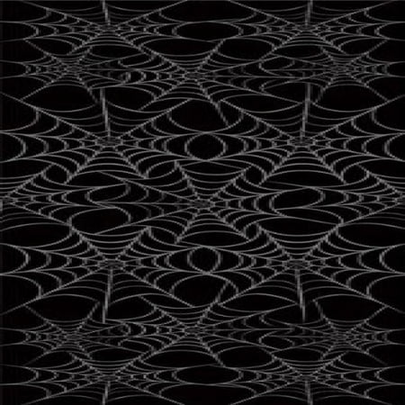 Silver Webs 54" x 108" Plastic Tablecloth
