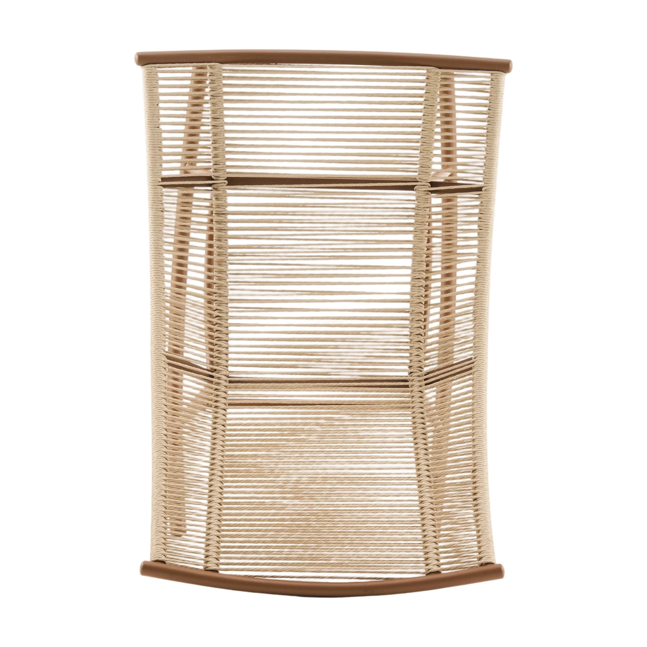 Christopher Knight Home Outdoor Rocking Chair Set of 2, Metal Frame with PE Rattan, Beige