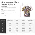 thumbnail image 5 of Lsque Sanrio print Men's Cuban Collar Short Sleeve Shirt Summer Beachwear Casual Button Down Fashionable Vacation Leisure Shirt-Medium, 5 of 7