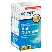 Equate Anti-Diarrheal Caplets, 2 mg, 24 Count