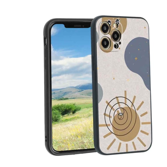 Abstract-moon-3 Phone Case, Degined for iPhone 12 Pro Max Case Men Women, Flexible Silicone Shockproof Case for iPhone 12 Pro Max