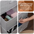 thumbnail image 4 of Basics Fabric 4-Drawer Storage Organizer Unit for Closet, Bedroom, White, 4 of 9