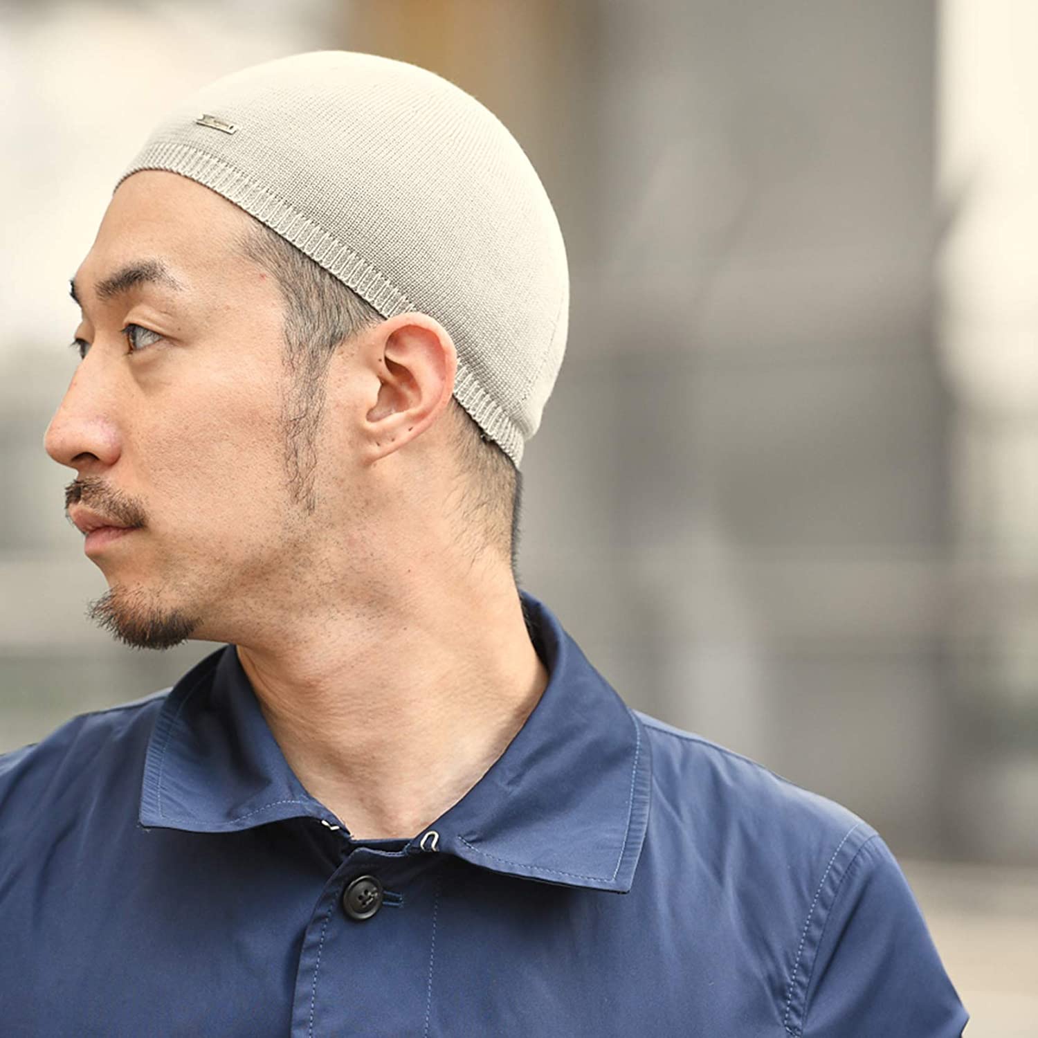 Mens 100% Silk Skull Cap Beanie Hat Men 
