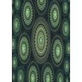 thumbnail image 1 of Ahgly Company Machine Washable Indoor Rectangle Transitional Dark Forest Green Area Rugs, 7' x 10', 1 of 7