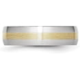 thumbnail image 4 of Avariah Diamonds Chisel Cobalt 14k Gold Inlay Satin 6.2mm Band - Ring Size 11.0, 4 of 8