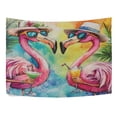 thumbnail image 4 of Wobogo Summer Flamingos Tapestry 80x60in Home Living Room Bedroom Wall Hanging Ornaments, 4 of 10