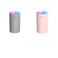 thumbnail image 1 of 2pcs Mini USB portátil 7 LED Luz Humidificador de aire Difusor Purificador de niebla 270ml Rosa + Gris Sunnimix mini humidificador de aire, 1 of 7