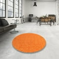 thumbnail image 4 of Ahgly Company Machine Washable Indoor Rectangle Contemporary Orange Red Area Rugs, 7' x 9', 4 of 7