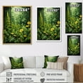 thumbnail image 4 of Designart "Plants Green Reverie Collage I" Floral Floater Framed Wall Art Living Room, 4 of 7