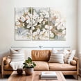 thumbnail image 2 of Elephant Stock Soft Peach Blossom Wall Art - Horizontal Multi Panel Canvas - Living Room Wall Decor - Floral And Botanical Multi Panel - Beige And White Decor By Patricia Pinto - 65" x 42", 2 of 8