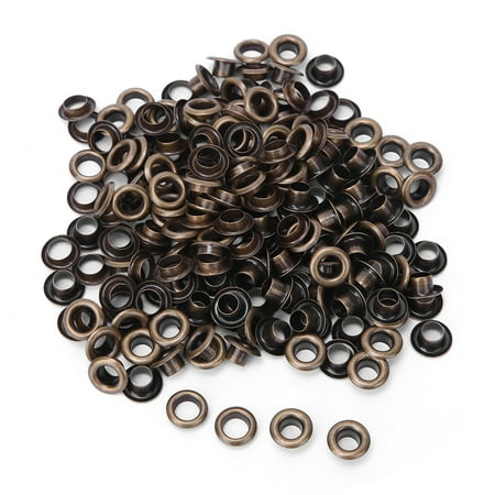 

100 Set Brass Eyelet Clothing Bag Accessory Double Side 4mm Eyelet Grommet KitBronze