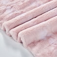 thumbnail image 6 of Home Soft Things Ballys Faux Fur Throw & Throw Pillow Cover Combo - Rose Quartz - 50" x 60"/20" x 20", 6 of 9