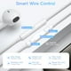 thumbnail image 3 of [2 paquetes] Auriculares USB C para iPhone 16/16 Pro Max/16 Pro/16 Plus/15 Pro Max, [certificado MFi] Auriculares USBC Auriculares iPhone 16 con cable con micrófono y control de volumen Auriculares es, 3 of 5