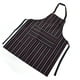 thumbnail image 2 of Delantal con pechera, impermeable, ajustable, delantales de cocina con bolsillos dobles para cocinas, restaurantes, panaderos, barras rojas y blancas, 2 of 14