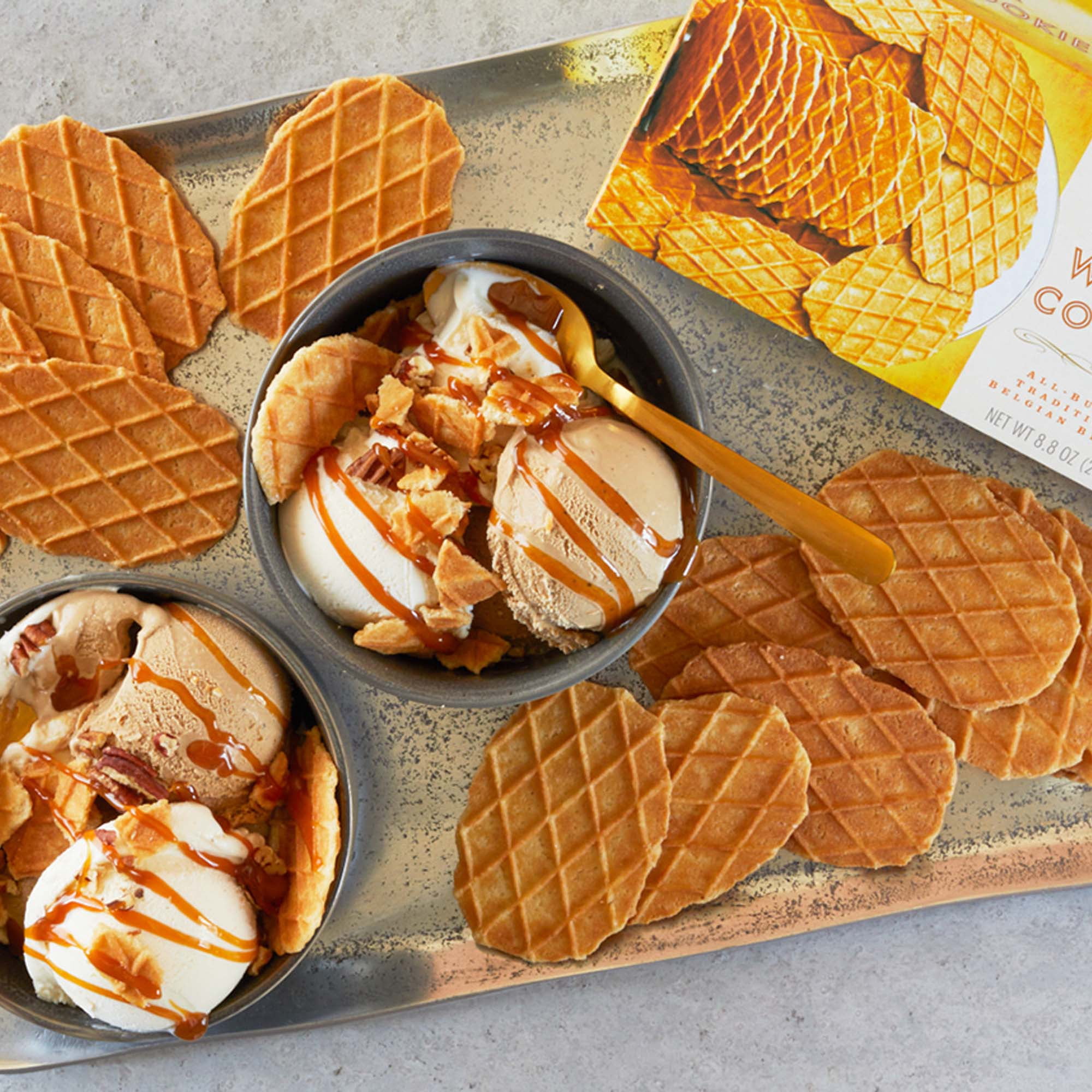 Pack of 3 Trader Joe's Belgian Butter Waffle Cookies | 8.8 oz