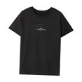 thumbnail image 3 of Camiseta para Mujer Verano Transpirable Ropa Deportiva Camiseta de Manga Corta para Trabajo de Oficina Negro, 3 of 7