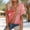 Pink, variant on ATENAR T Shirts for Women Casual V Neck Womens Shirts Printed Tee Orange XL