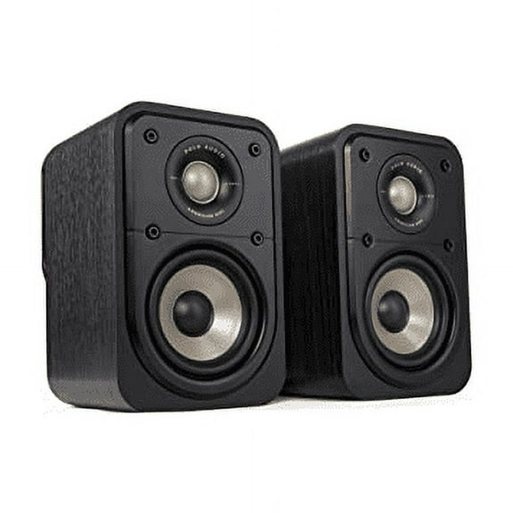 Polk Signature Elite ES10 Surround Loudspeaker - Hi-Res Audio Certified, Dolby Atmos & DTS:X Compatible, 1" Tweeter & 4" Woofer, Power Port Technology for Effortless Bass (Pair, Stunning Black)