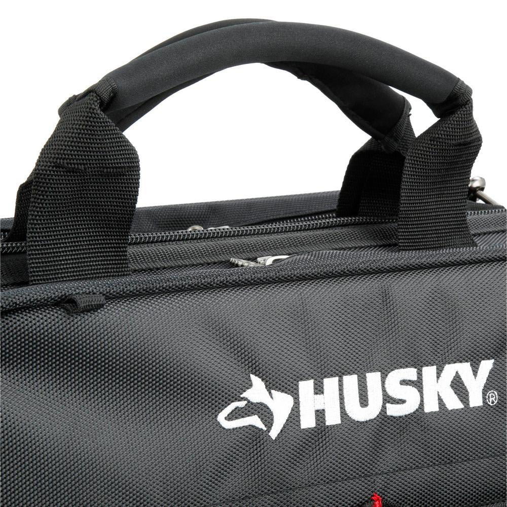 Husky 18 In Tech Tool Bag Heavy Duty Storage Organizer Large Water Resistant 
