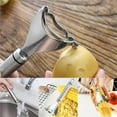 thumbnail image 5 of 1 Packs 304 Stainless Steel Corn Stripper Tool 3 Row Kernel Peeler for Kitchen Fast Shucking Corn Cob Remover with Ergonomic Handle Dishwasher Safe Easy to Clean Home Restaurant Use, 5 of 7