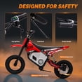 thumbnail image 4 of Kerry Yoo C11 36V Electric Dirt Bike for Kids 8-14, 350W Ride on Motorcycle, Electric Motorbike Teens,16 mph, High/Low Speeds-Red, 4 of 7